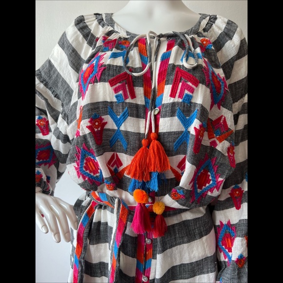 ZARA TRF Collection Embroidered Casual Dress - Picture 4 of 11